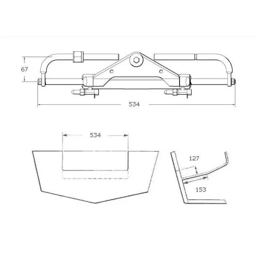 Komplett BayStar hydaulisk styring. Opp til 150 Hk