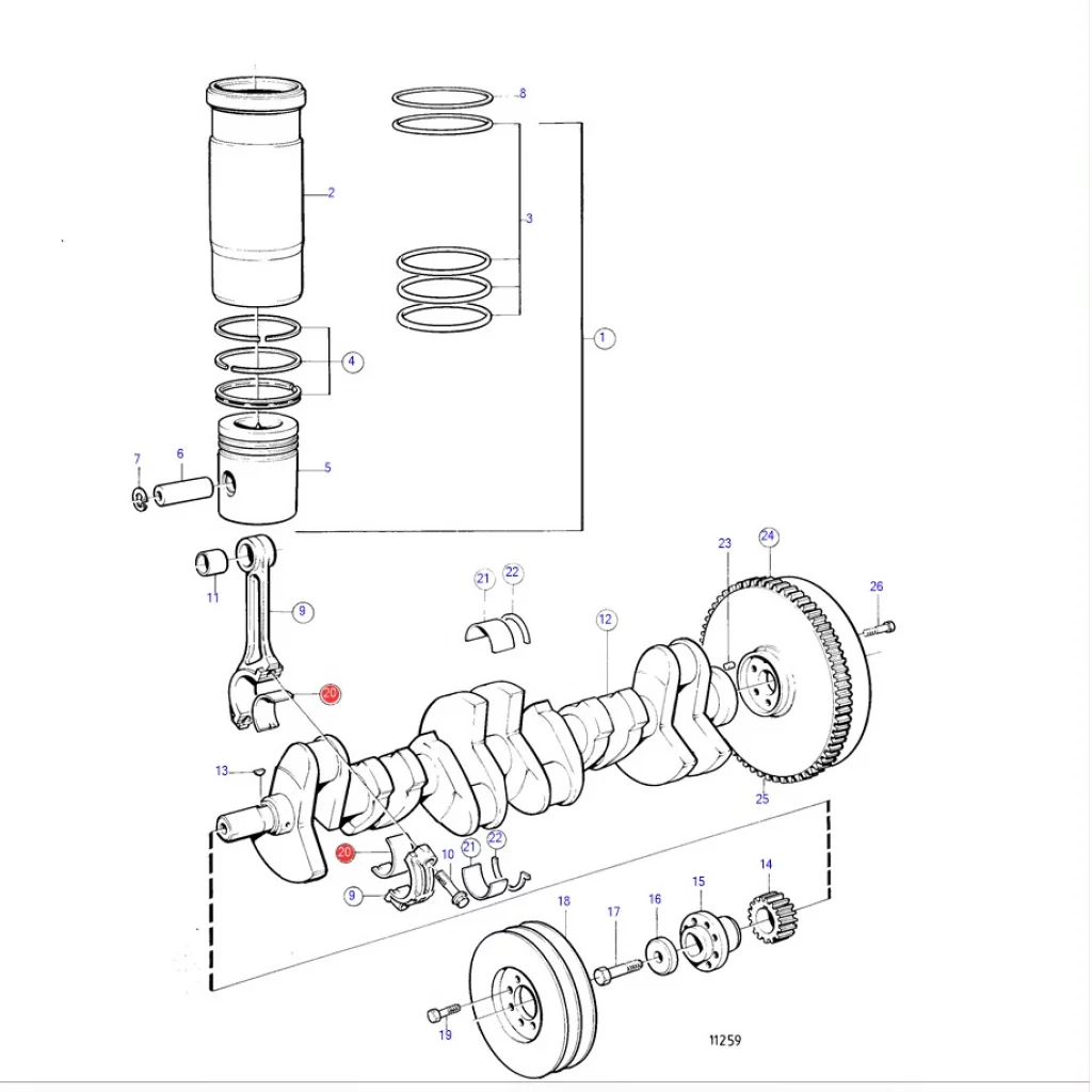 VEVSTAKSLAGERSATS VOLVO PENTA 270139