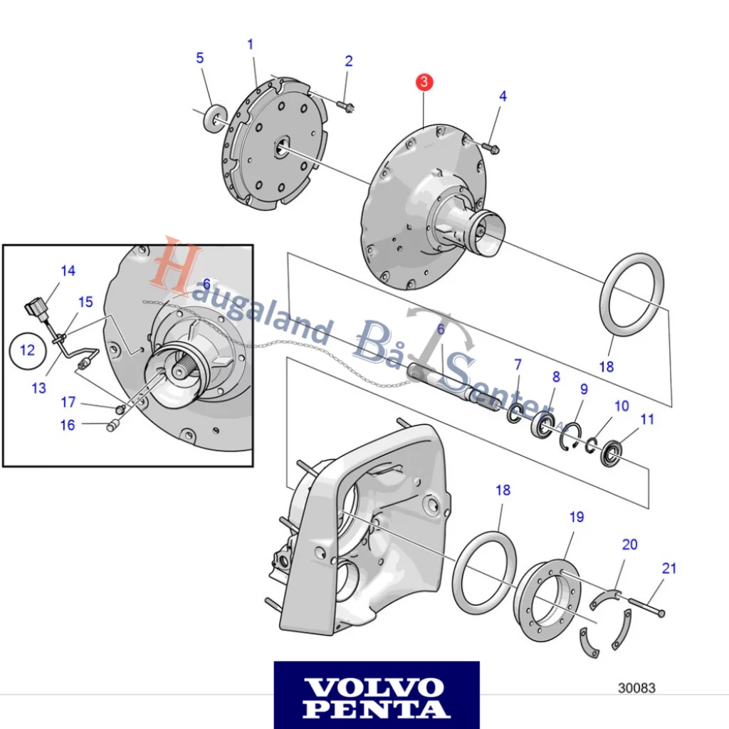 KOPPLINGSKÅPA VOLVO PENTA 22564984