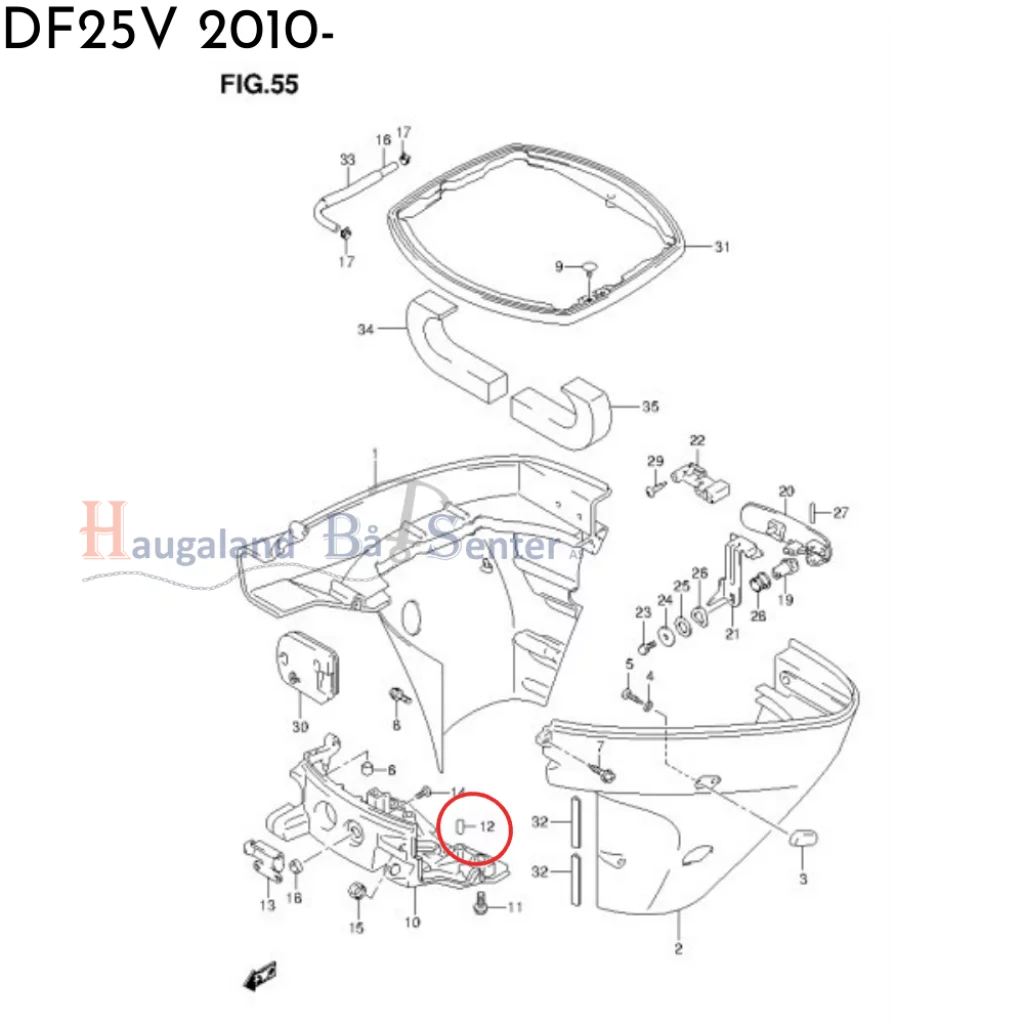 PIN -SUZUKI MARINE 8X12
