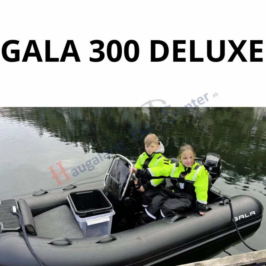 GALA 300 DELUXE Sort skrog, hvit tube