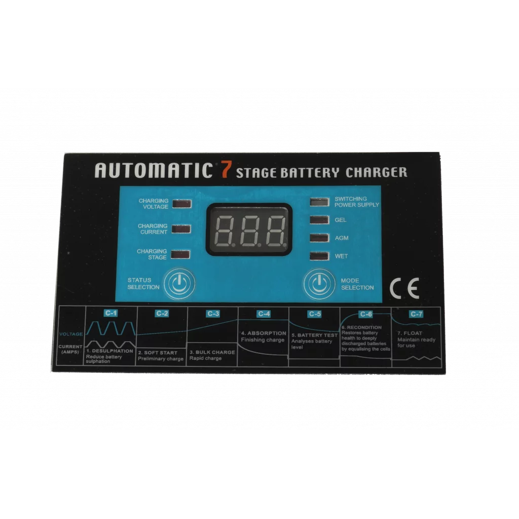 NOR CHARGER Pro Serie Elektronisk Batterilader 12V 20A 2-kanaler