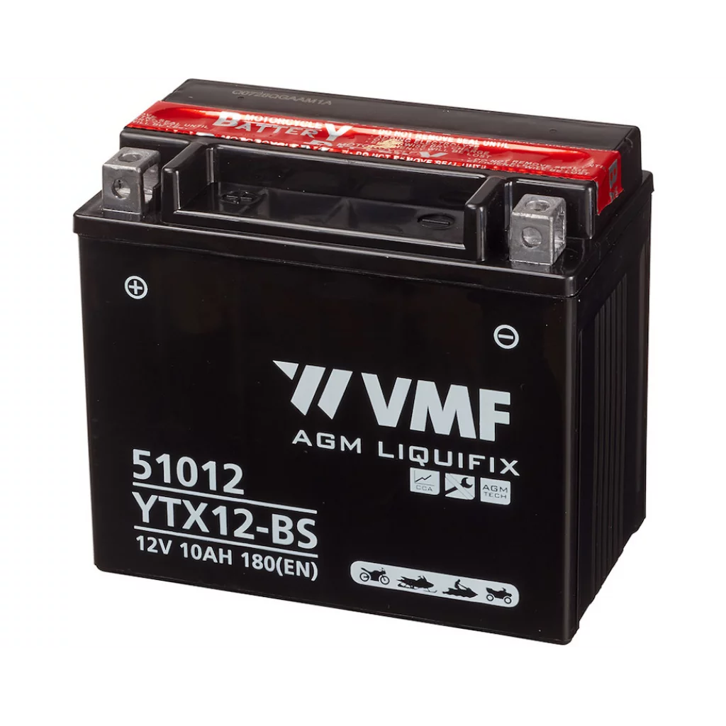 VMF MC Batteri 12V 12AH 160CCA (152x88x131) +venstre | YTX12-BS | LYTX12-BS ( LUCAS LTX12BS )