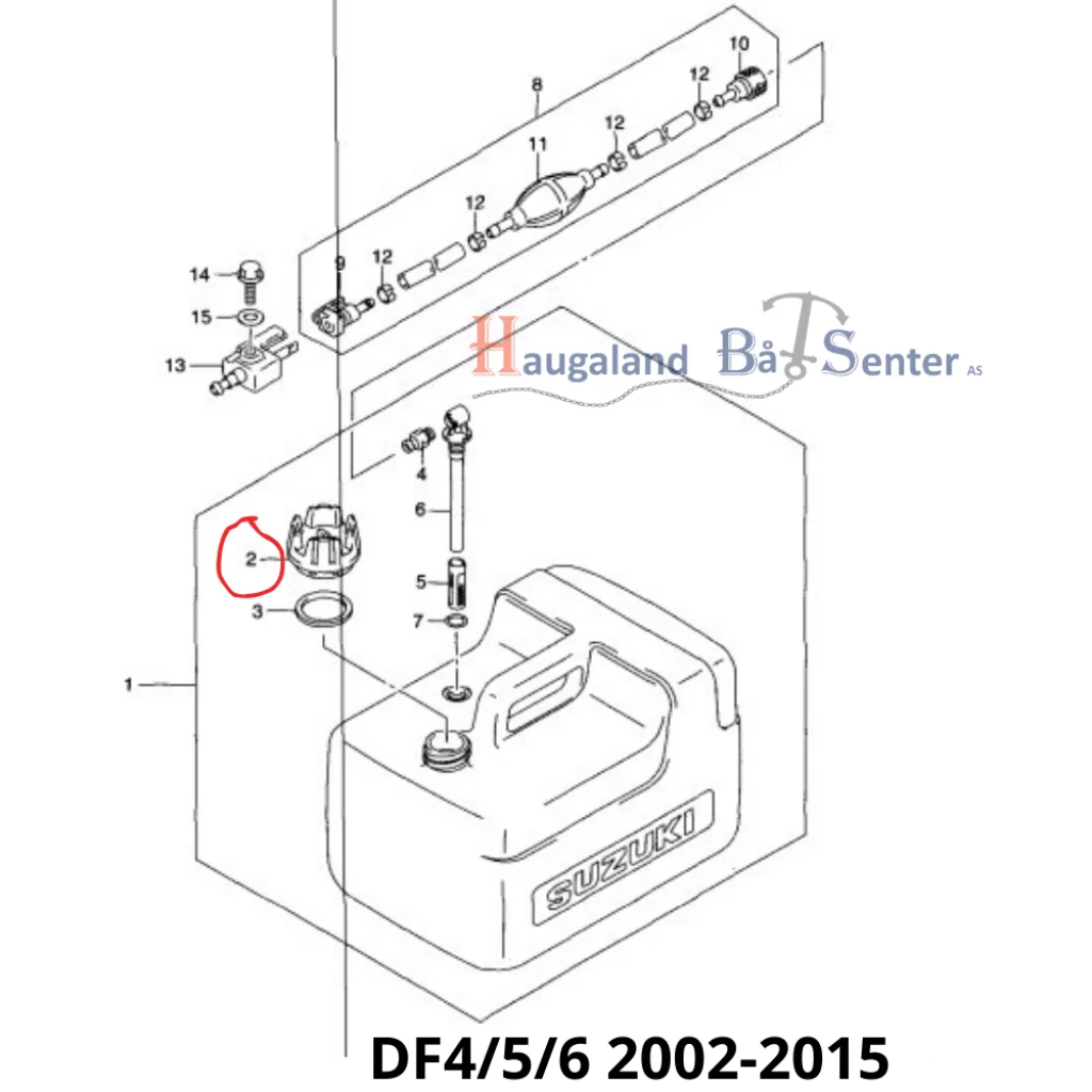 CAP FUEL TANK PL.TANK          Suzuki Marine