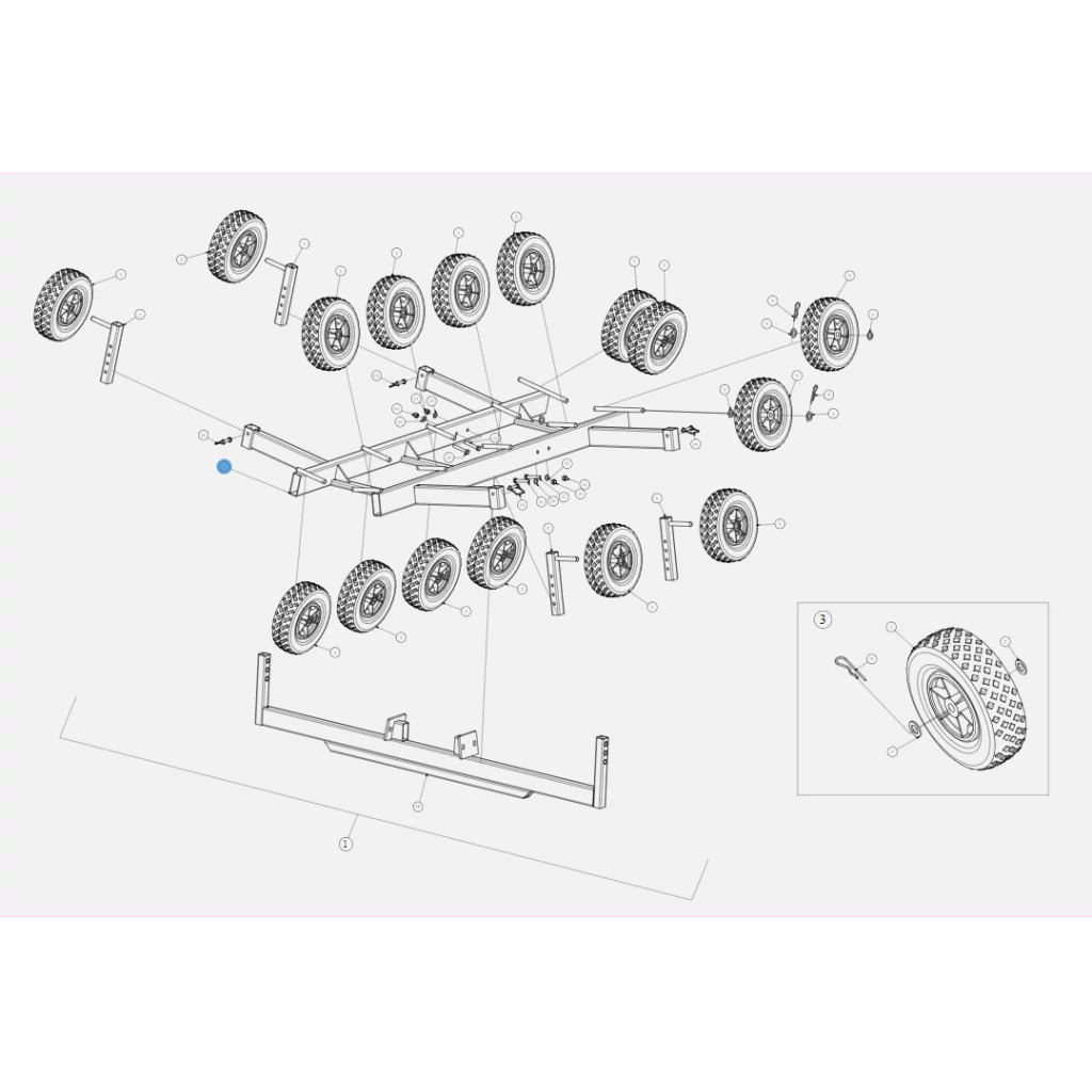 H-Bjelke XL vugge 21"- 26" superv BK-HENGEREN