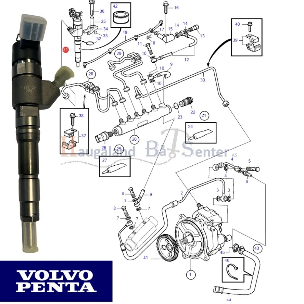 INJEKTOR 23324681 Volvo Penta - Haugaland Båtsenter