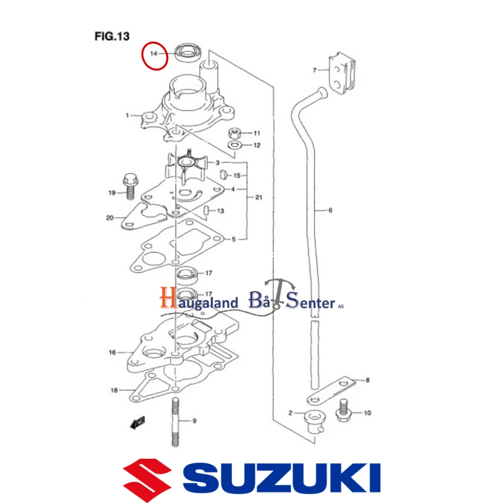 OIL SEAL SUZUKI MARINE