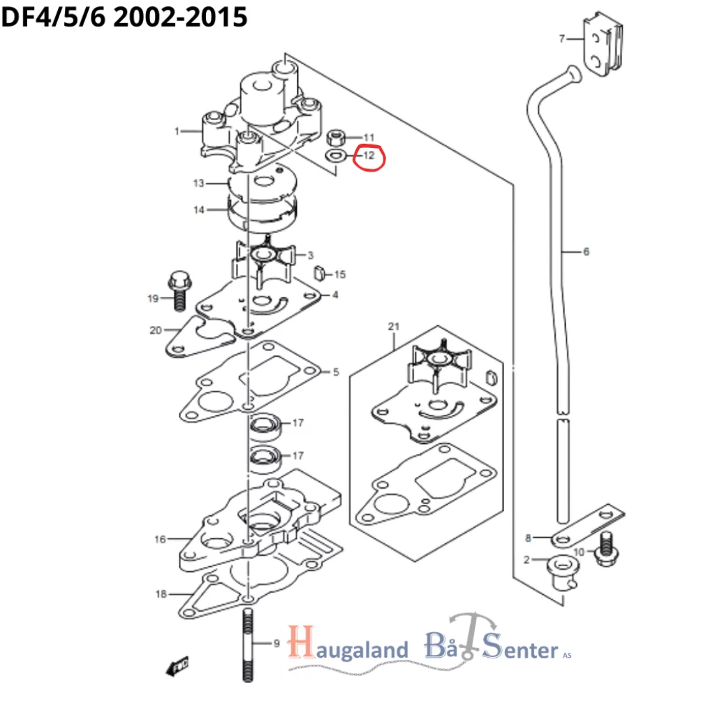 WASHER (6.5X13X1.0) -SUZUKI MARINE