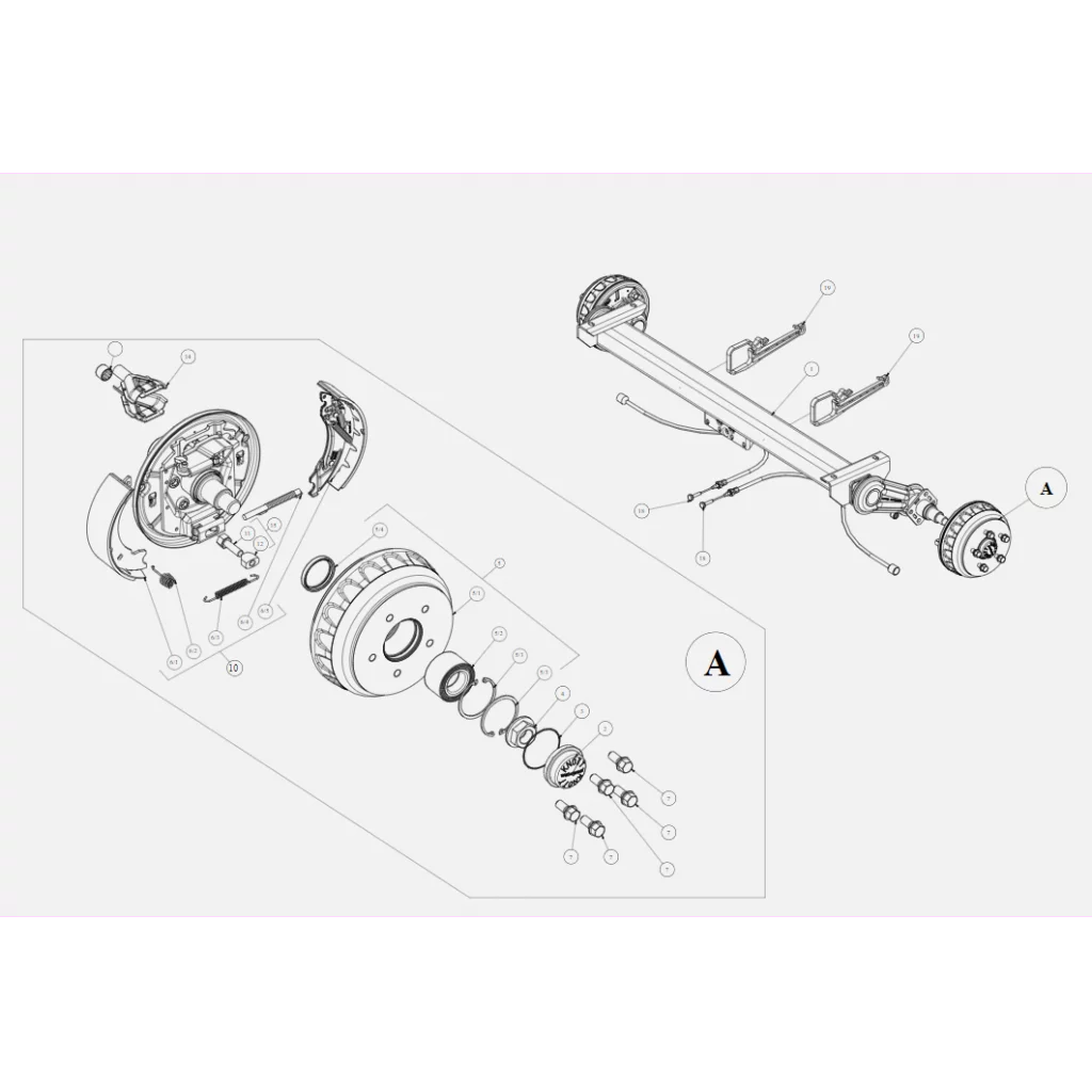 Plukk del for del Bremse sett til BK P1219T