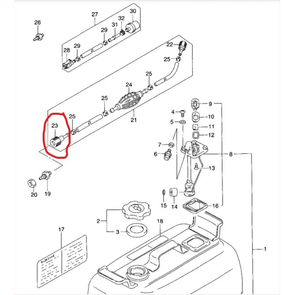HOSE FUEL 65700-98525