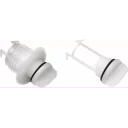 lenseplugg-nylon-hvit