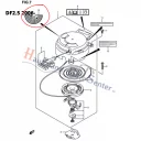 label-recoil-starter-suzuki-marine