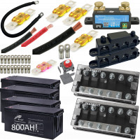 mega-800ah-lithiumbank-med-smartshunt-sikringer-busbarer-hovedbryter-komplett-kit