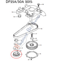 pulley-crankshaft-suzuki-marine